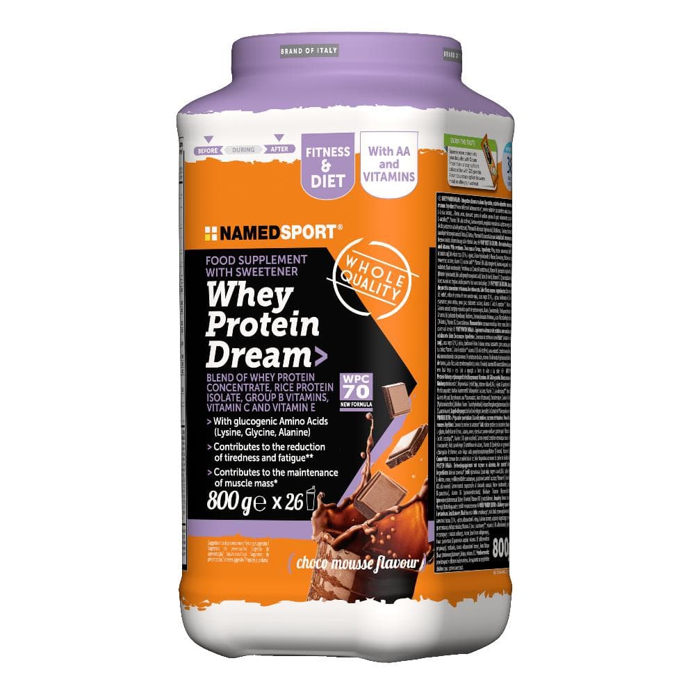 Named Sport Whey Protein Dream Proteine Concentrate Choco Mousse, 800g