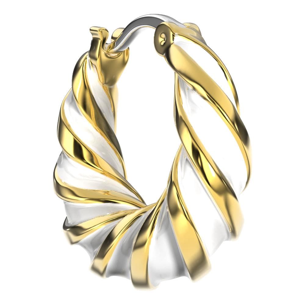 Bjt364 Orecchino Alara Black Gold Plated