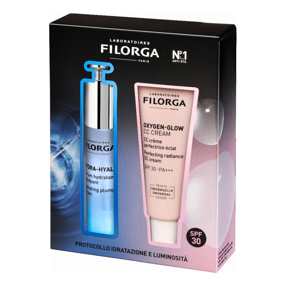 Filorga coffret hydra hyal serum 30 ml + oxygen glow cc cream 40 ml