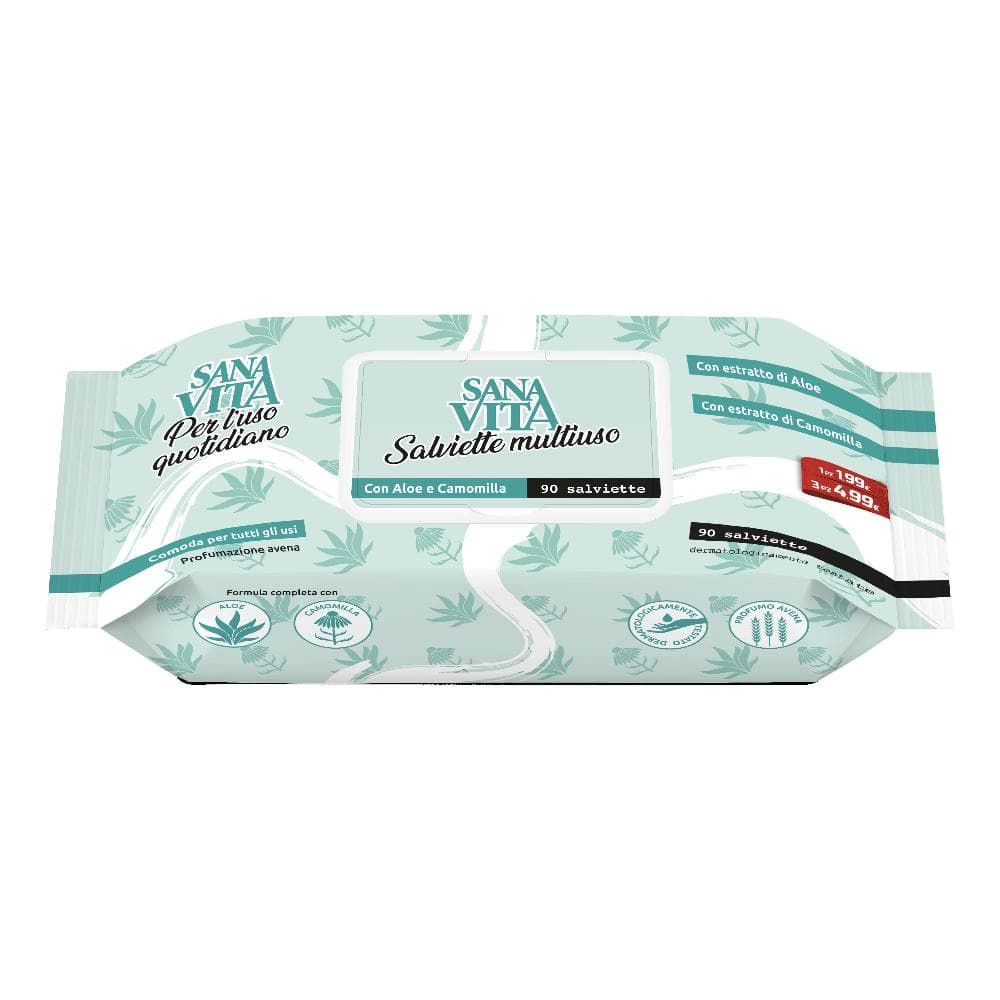Sanavita Salviette Multiuso 90 Pezzi