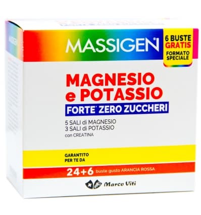 MASSIGEN MAGNESIO E POTASSIO FORTE ZERO ZUCCHERI 24+6