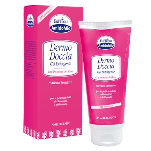 Euphidra Amidomio Dermo Doccia Bambini e Adulti Pelli Sensibili 200 Ml
