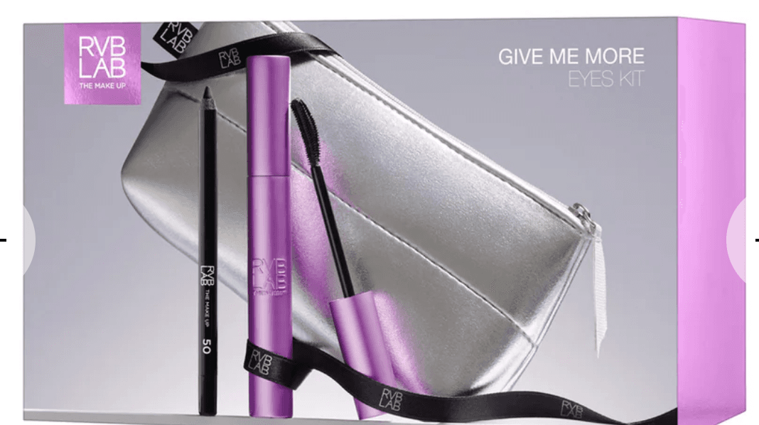 Rvblab give me more eyes kit 2025 give me more mascara volume panoramico 9,5 ml + matita occhi water resistant 1,2 g