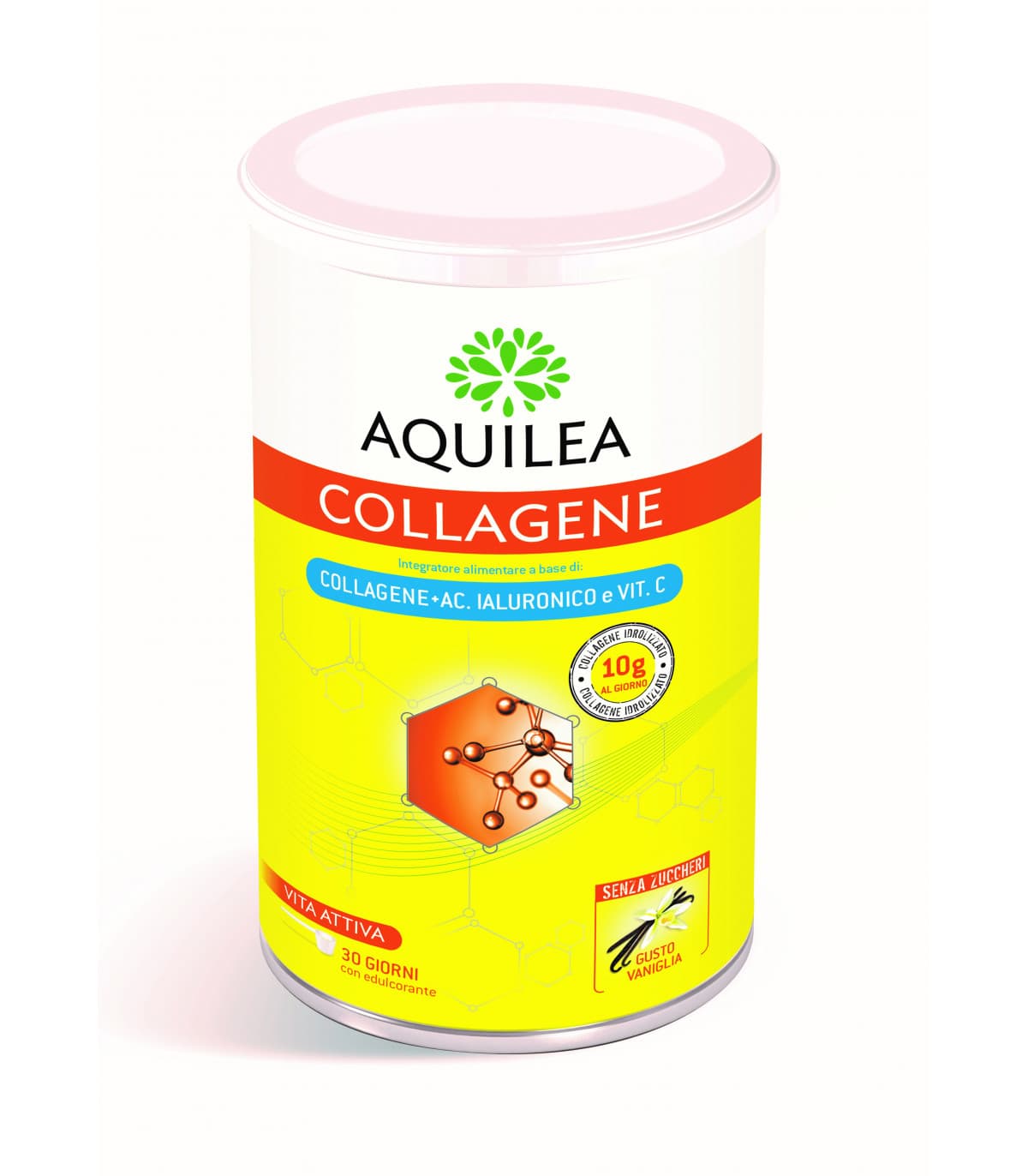 Aquilea Collagene Polvere con Acido Ialuronico e Vitamina C da 315 g - Uriach