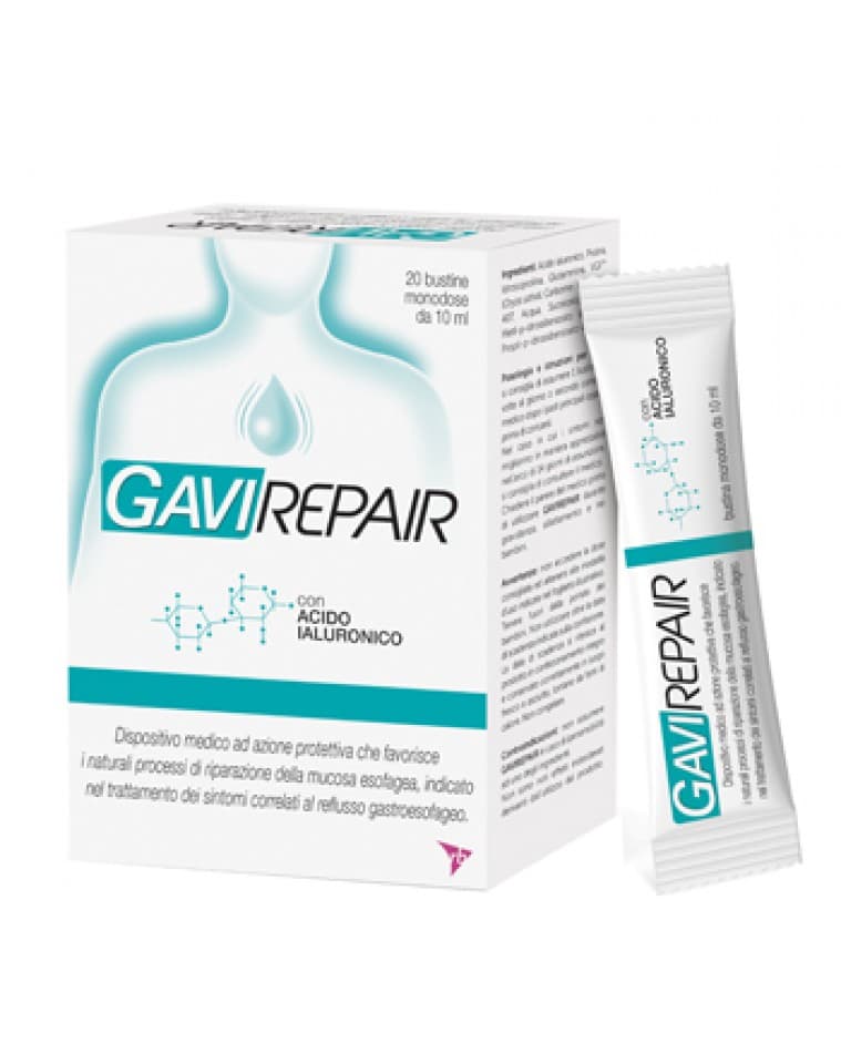 Gaviscon Gavirepair integratore alimentare per il reflusso gastroesofageo 20 bustine di Reckitt Benckiser