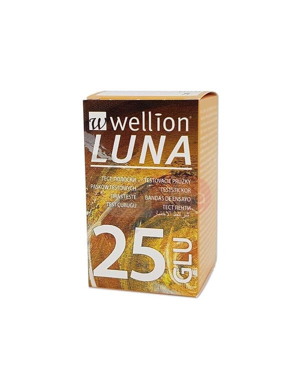 WELLION LUNA 25 STRIPS