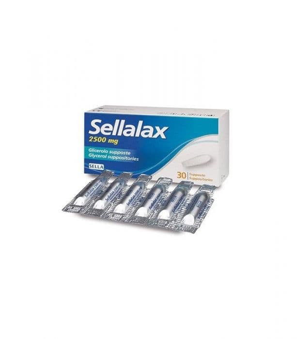 SELLALAX 2500MG SUPP GLIC 30PZ