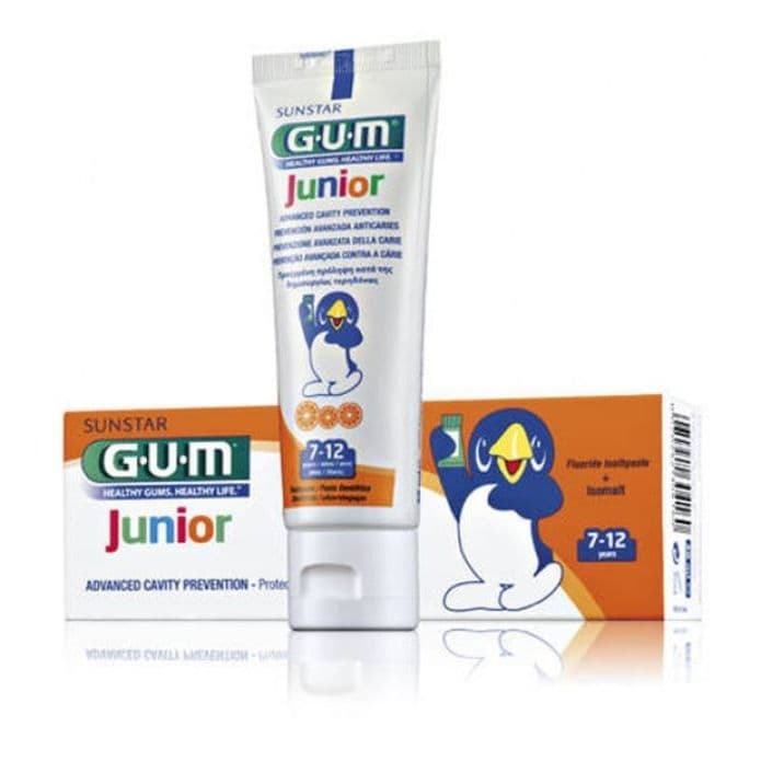 GUM JUNIOR DENTIFRICIO BAMBINI 7/12 FLUORO 1000 PPM 50 ML