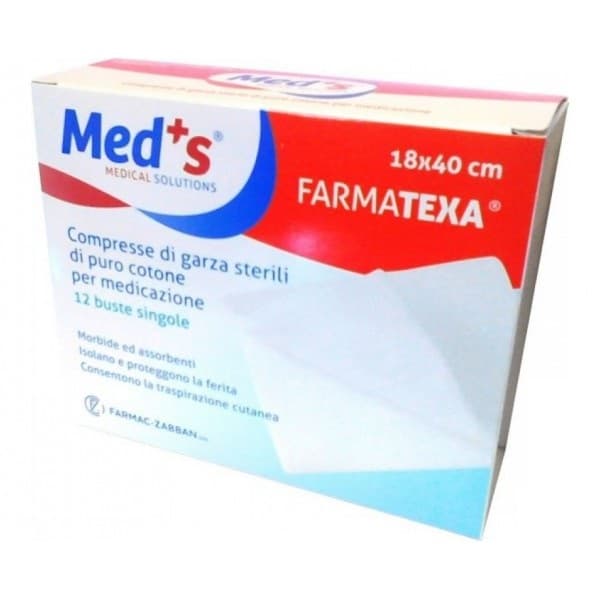 MEDS GARZA 12/12 18X40CM 12PZ