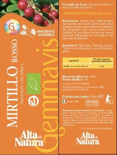 MIRTILLO ROSSO GEMMODERIV 50