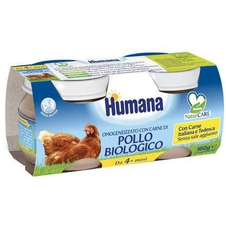 HUMANA OMOG POLLO BIO 2X80G