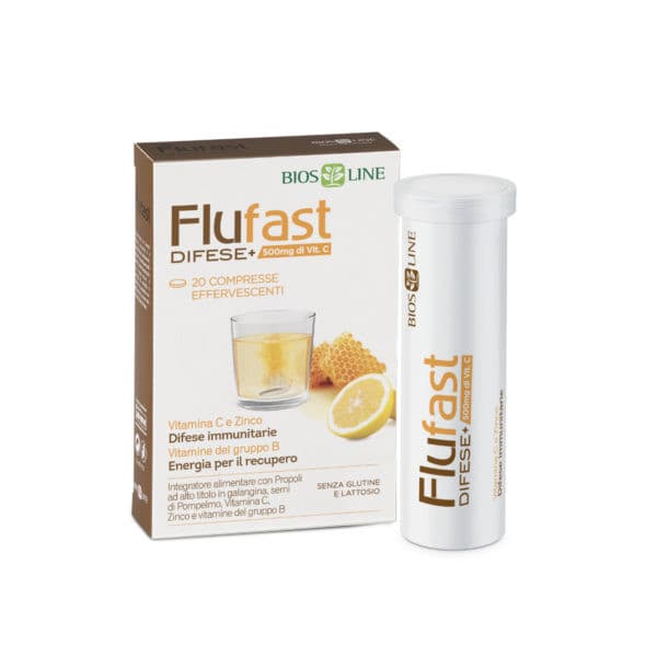 Bios Line Flu Fast Difese + Propoli per Difese Immunitarie 20 compresse effervescenti