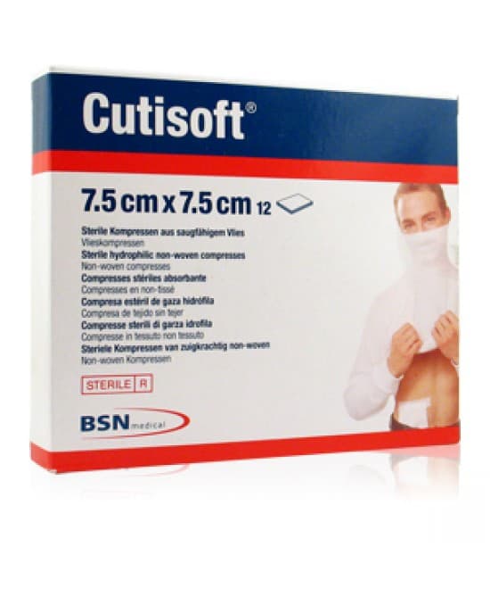 GARZA CUTISOFT 7,5X7,5CM 12PZ