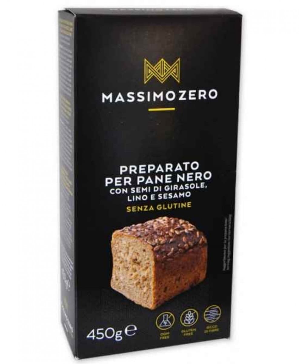 MASSIMO ZERO PREP PANE NERO 450G