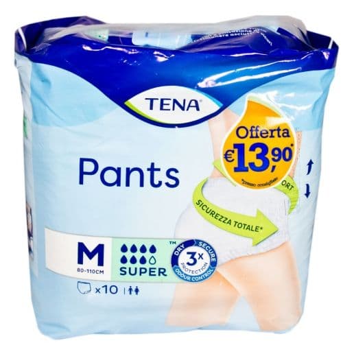 TENA PANTS SUPER M 10PZ