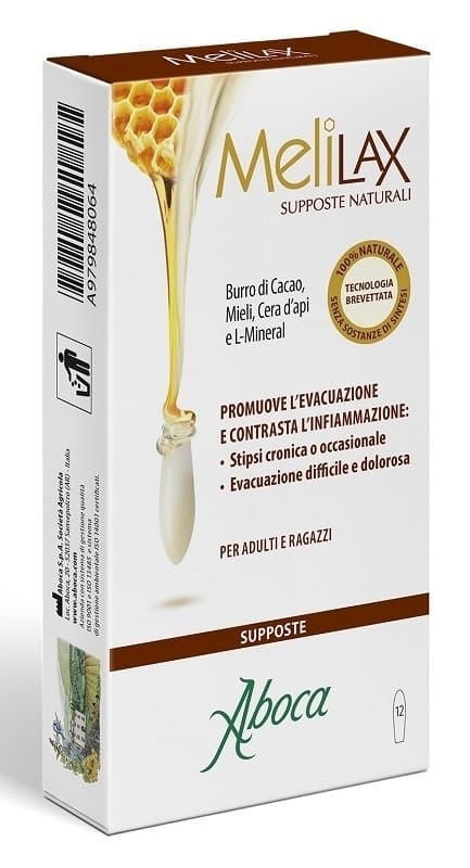 Melilax Aboca 12 Supposte Naturali