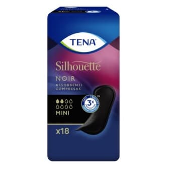 TENA SILHOUETTE NOIR MINI 18PZ