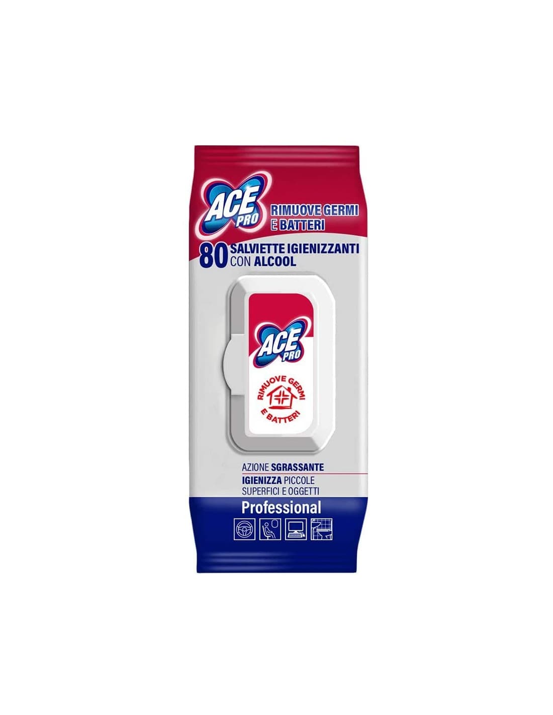 ACE SALVIETTE IGIEN ALCOOL40PZ