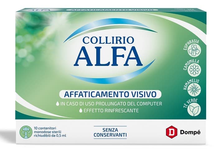 COLLIRIO ALFA Affaticamento VISIVO 10PZ