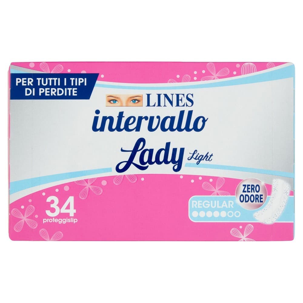 Intervallo Lady light - 34 proteggislip regular ipoallergenici