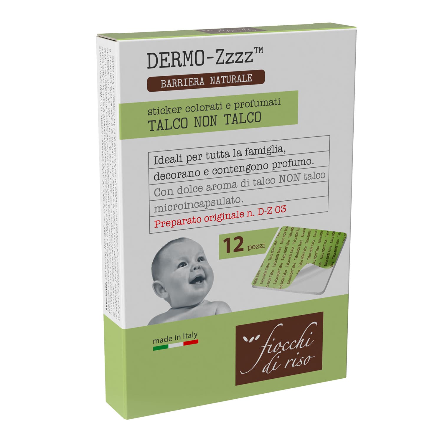 Fiocchi di Riso - talco NON talco - Sticker colorati e profumati