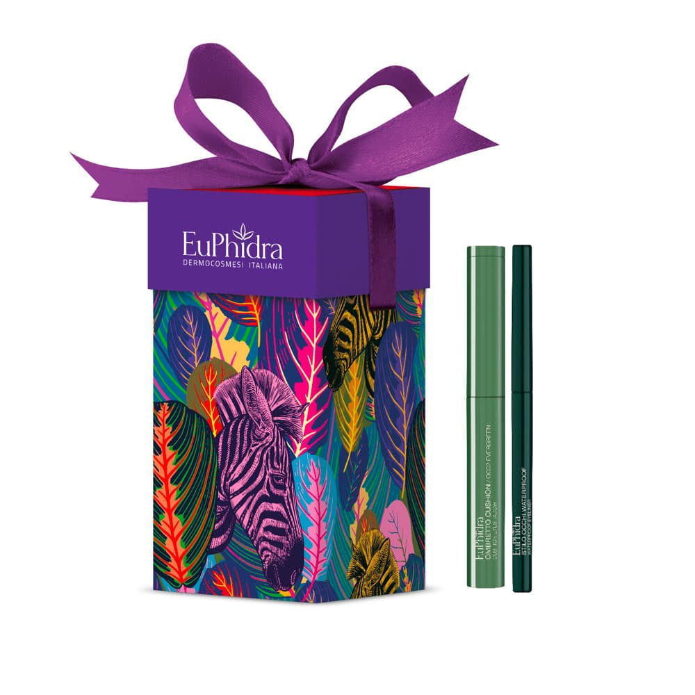 Euphidra --cofanetto Carnival 3 ( ombretto cushion OC02+ Stilo Occhi Waterproof SO05)