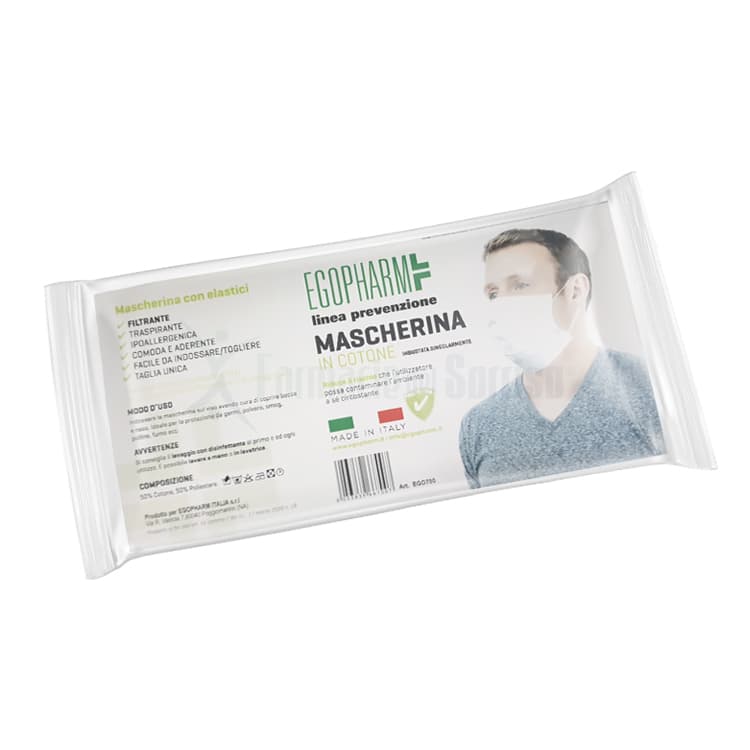 MASCHERINA SANITARIA IN COTONE