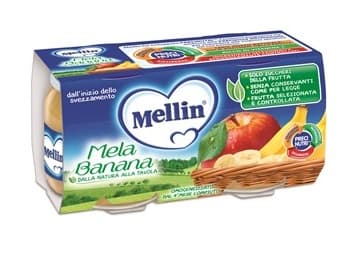 MELLIN OMOG MELA/BANANA 2X100G