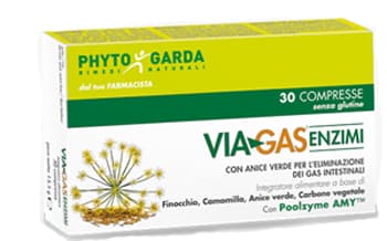 Viagas Enzimi 30 compresse integratore per migliorare la digestione | Phyto Garda