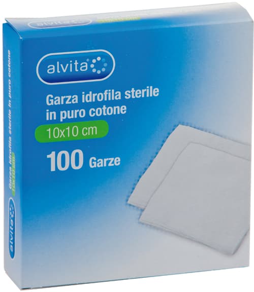 ALVITA GARZA IDROF 10X10CM 100PZ
