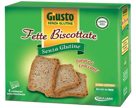 GIUSTO S/G FETTE BISCOTTATE250