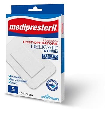 Medicazione Medipresteril Post Operatoria Delicata Sterile 8x10 5 Pezzi