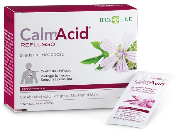 CalmAcid Reflux 12 bustine integratore per reflusso gastroesofageo | Bios Line