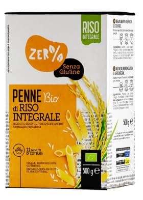 ZERO% G PENNE RISONE BIO 500G