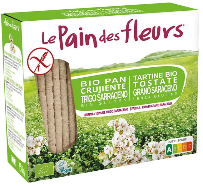 Le Pain des Fleurs Tartine Tostate al Grano Saraceno Senza Glutine 150 g