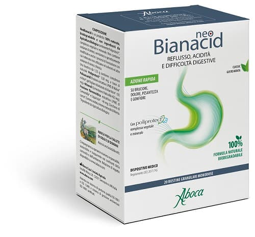 Neo Bianacid Acidità Reflusso 20 Buste Monodose