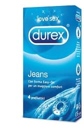 Durex Jeans Easy-on preservativi anatomici e facili da indossare 4 pezzi - Reckitt Benckiser H.(It) SPA