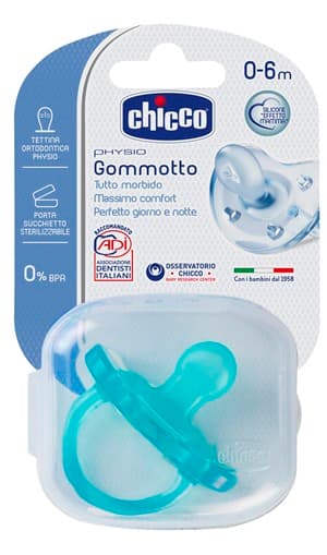 CHICCO GOMMOTTO SILICONE BIMBO 0-6 MESI 1 PEZZO