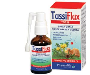 Pharmalife Research TussiFlux Spray emolliente per tosse secca e grassa 30 ml