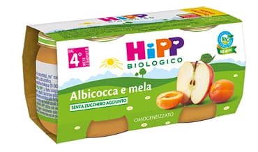 HIPP OMOG ALBICOCCA/MELA 2X80G