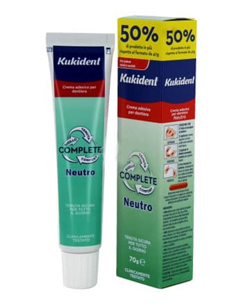 KUKIDENT NEUTRO COMPLETE CREMA ADESIVA PER PROTESI DENTARIE 70 G