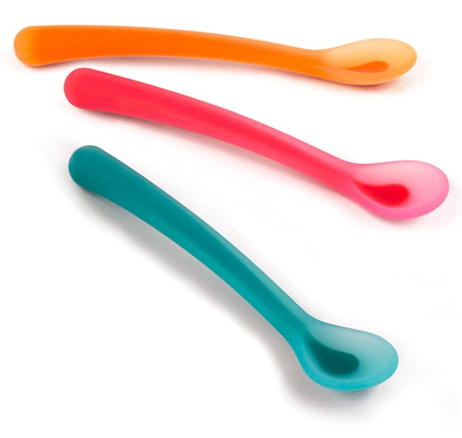 Suavinex booo cucchiaio in silicone blu