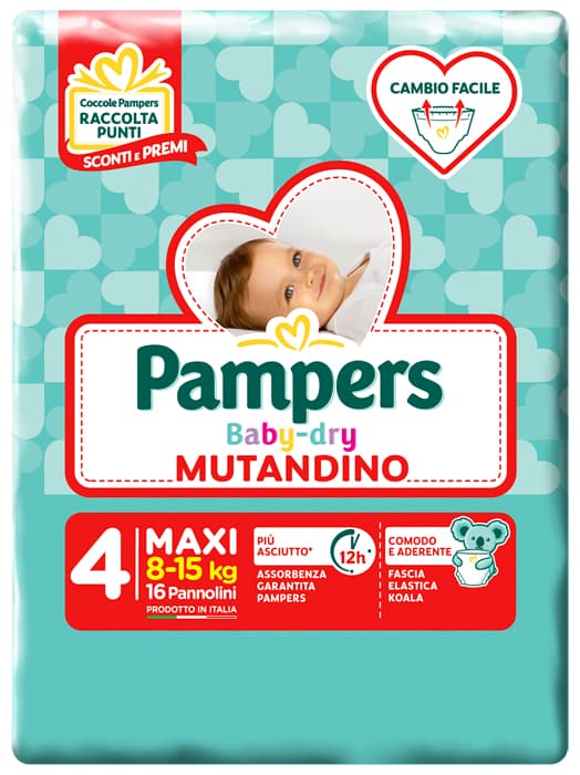 PAMPERS BD MUT SM TG4 MX 16PZ