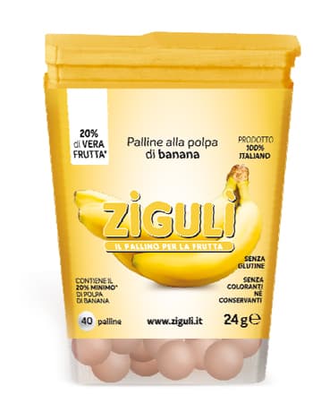 Ziguli-banana 40palline 24g