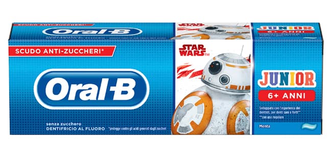 ORALB DENTIFRICIO JUNIOR STAR WARS 6-12 ANNI 75 ML