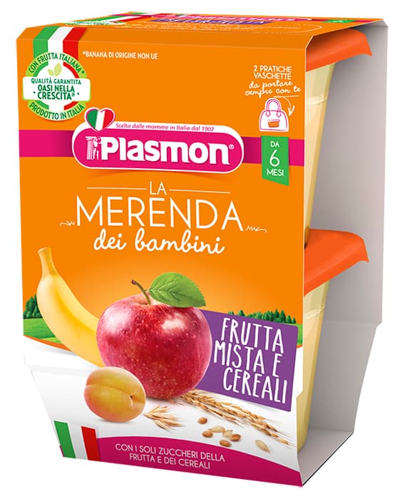 PLASMON Mer.Frutta/Cer.2x120g