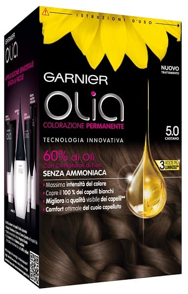 olia colorazione per capelli castano n.5.0