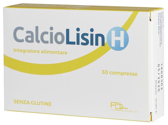 Calciolisin H 30 capsule integratore per infezioni da Herpes Virus - La Farmaceutica Dr Levi Claudi