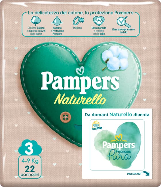 PAMPERS NATUR MIDI CP 22PZ