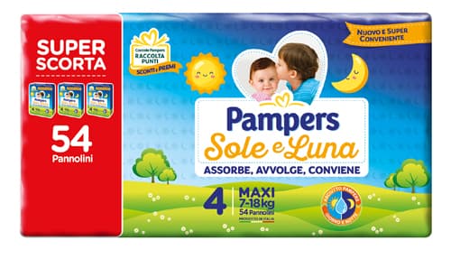 PAMPERS SOLE&LUNA TRIO MAXI 54